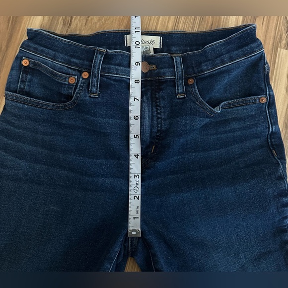 Madewell Mid Rise Kick Out Crop Jeans Blue Size 27 - Picture 12 of 13